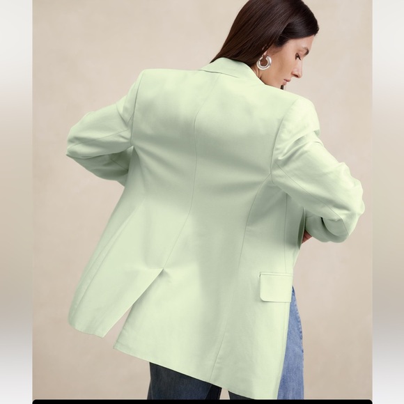 Banana Republic ‼️‼️OURGLASS ITALIAN VISCOSE-LINEN BLAZER - Picture 5 of 12
